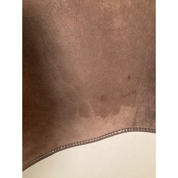 Lakeland Sheepskin Suede Leather Coat Britain Beautiful Vintage Sz M UK 12 US 10 - Picture 14 of 14